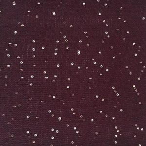 Red claret sequin knitted fabric in Kamer Fabric