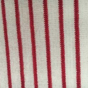 Basic red striped white knitted fabric red stripe