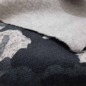 Camouflage pattern printed two-ply fleece knitted fabric in Kamer Fabric