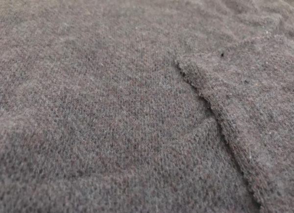 Plain Brown Raised Thick Knitted Fabric in Kamer Fabric