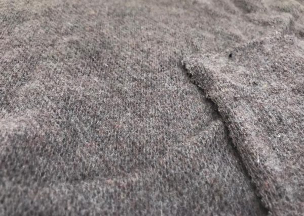 Plain Brown Raised Thick Knitted Fabric in Kamer Fabric