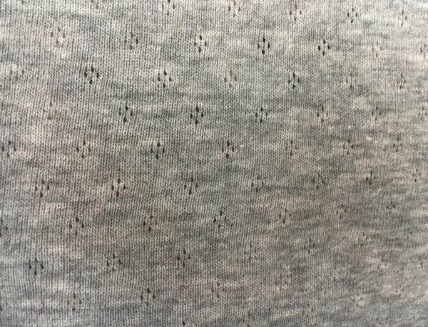 Cotton Grey Ribana Knitted Fabric in Kamer Fabric