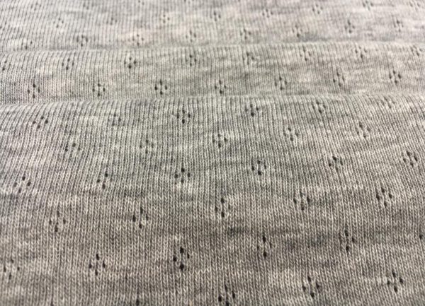 Cotton Grey Ribana Knitted Fabric