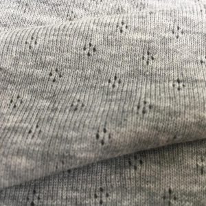 Cotton Grey Ribana Knitted Fabric in Kamer Fabric