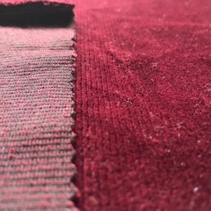 Claret red combed cotton fabric