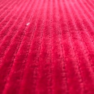 Red terry cotton knitted fabric in Kamer Fabric