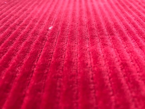 Red terry cotton knitted fabric in Kamer Fabric