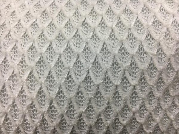 White jacquard fancy fabric in Kamer Fabric