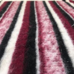 Red Stripe Raised Thick Knitted Fabric in Kamer Fabric