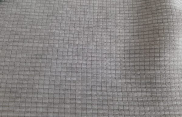 White jacquard interlock fabric in Kamer Fabric