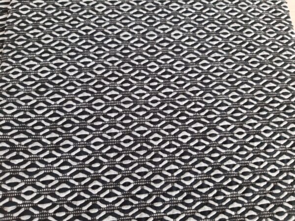 Balck and White jacquar fabric in Kamer Fabric