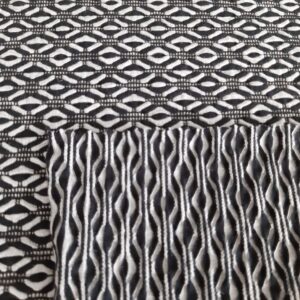 Balck and White jacquar fabric in Kamer Fabric