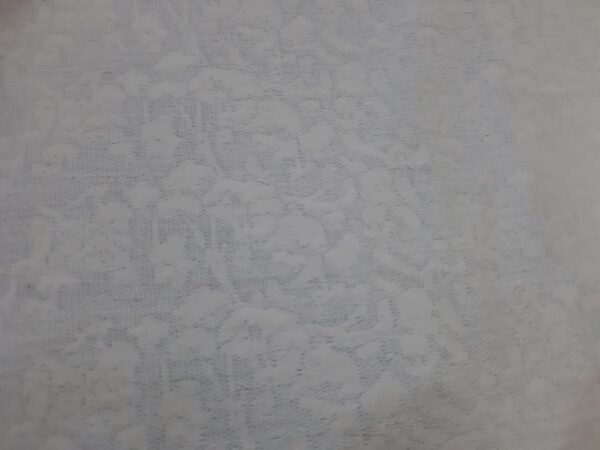 Lace white jacquard knitting fabric in Kamer Fabric