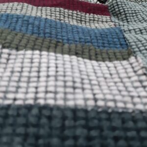 Plaid and Raising Knitting Colorful Fabrics in Kamer Fabric